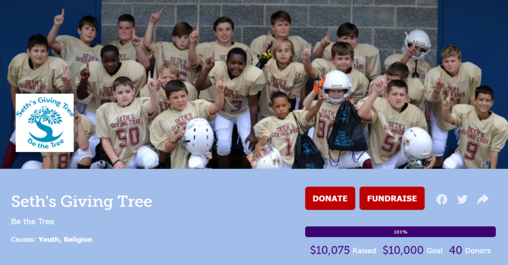 Thank You! Thank You! Thank You! - Seth's Giving Tree
